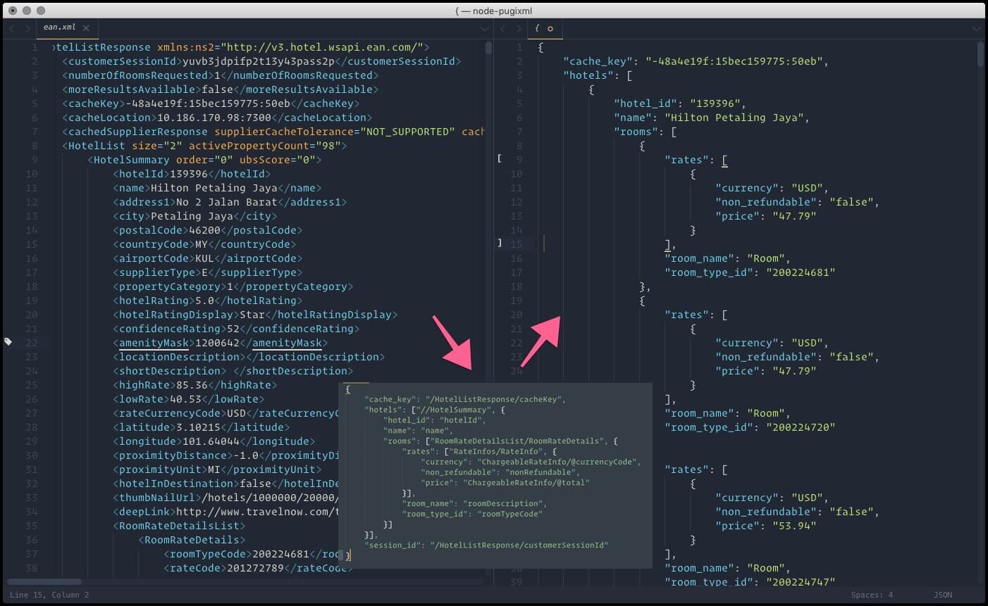 Json/XML - парсер. XML to json npm.