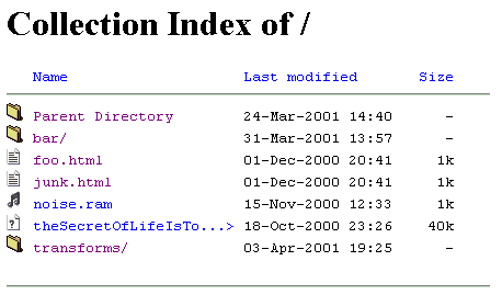 apache fancy index