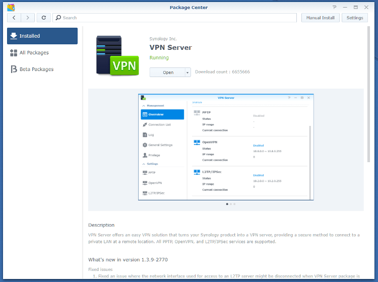 synology vpn plus connection time out